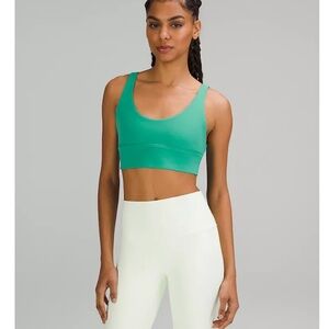 Lululemon Maldives Women's Green Sports Bra reversible top yoga shirt align